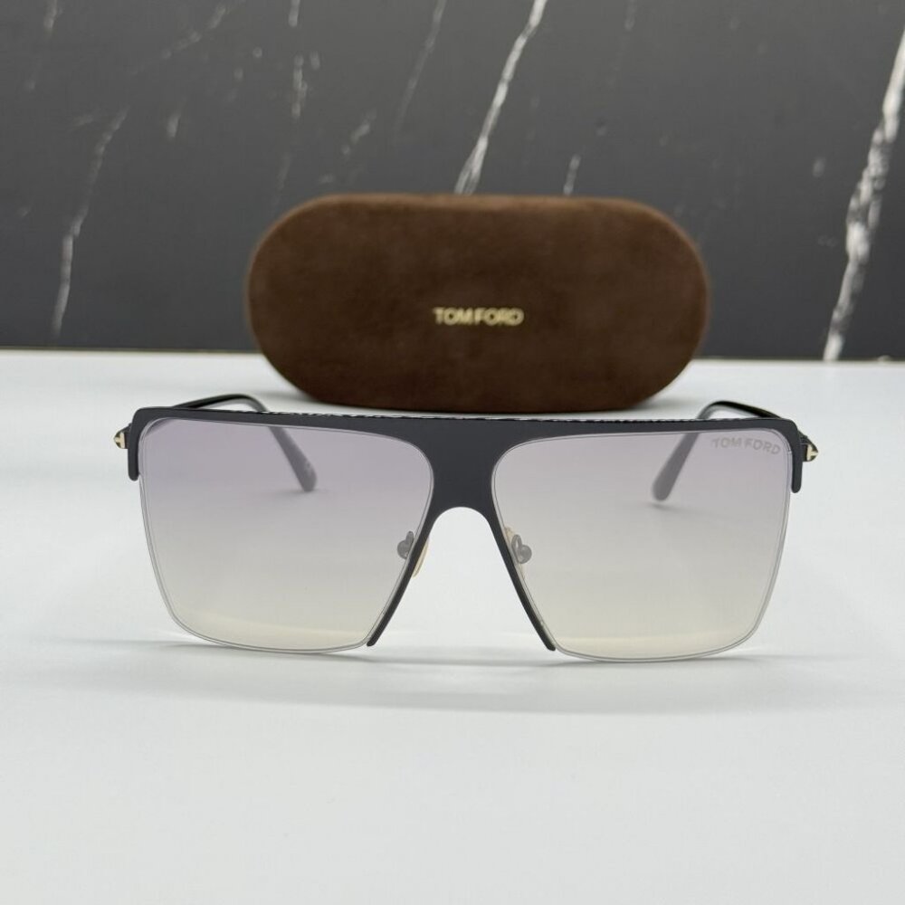 NEW TOM FORD SOFI TF840 01C SUNGLASSES WOMEN SQUARE BLACK EYEWEAR FT0840/S